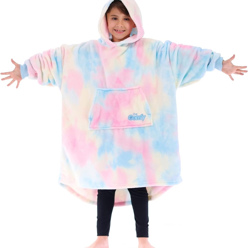 THE COMFY Dream Jr Kids Lightweight Microfiber Fleece Wearable Blanket One Size